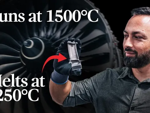 How Jet Engines Survive Temperatures Hotter Than Their Own Melting Point