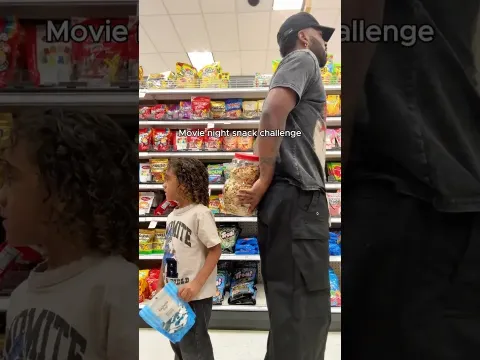 Father and Son Battle Over Best Movie Night Snacks