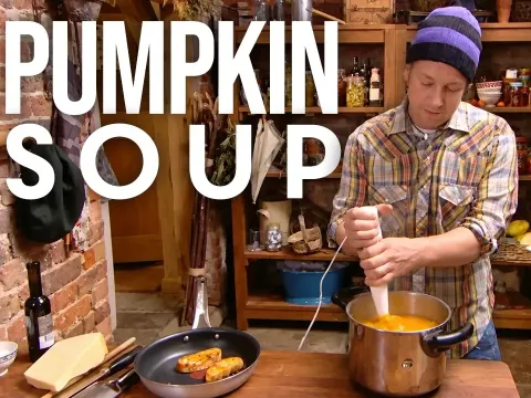 Jamie Oliver's Easy Pumpkin Soup Recipe for a Silky Smooth Bowl