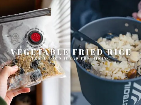 Easy Plant-Based Vegetable Fried Rice for Hiking Trail Food and Outdoor Snacks