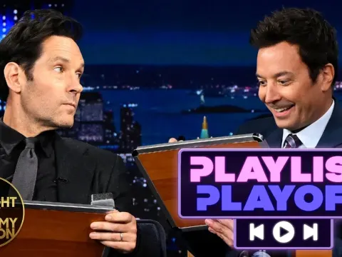 Paul Rudd and Jimmy Fallon Battle to Pick the Best Songs in Playlist Playoff