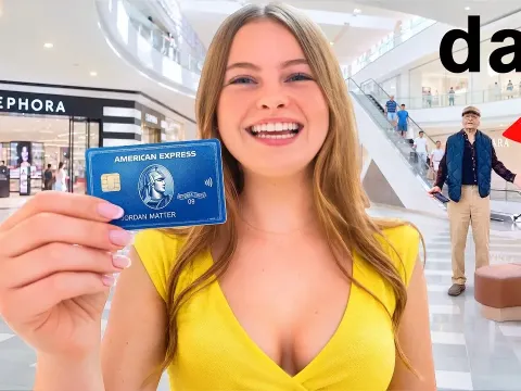 Dad Tracks Daughter Spending His Credit Card in a Wild Mall Challenge