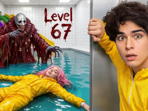 Surviving the Backrooms to Save My Brother in a 100 Level Escape Challenge