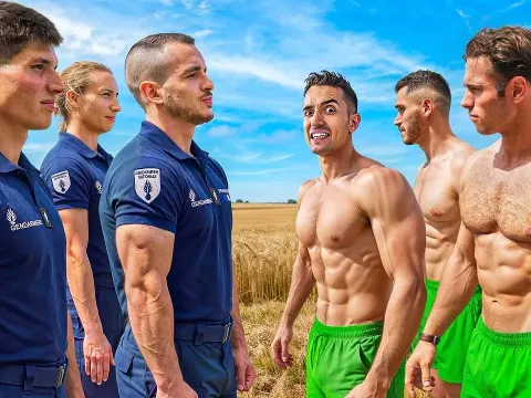 Bodybuilders Take on Police Officers in a Series of Physical Challenges