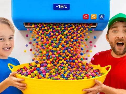 Kids Turn a Broken Air Conditioner Into an Ice Cream Adventure