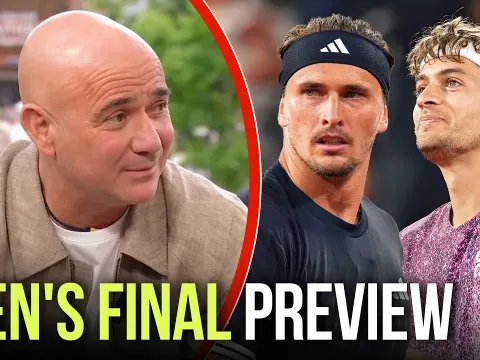 Andre Agassi and TNT Crew Analyze Zverev vs Cobolli Roland Garros Final