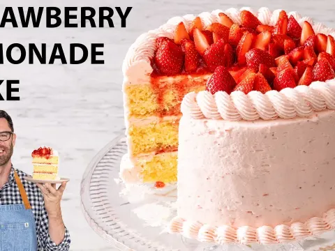 How to Make a Strawberry Lemonade Cake That Melts in Your Mouth