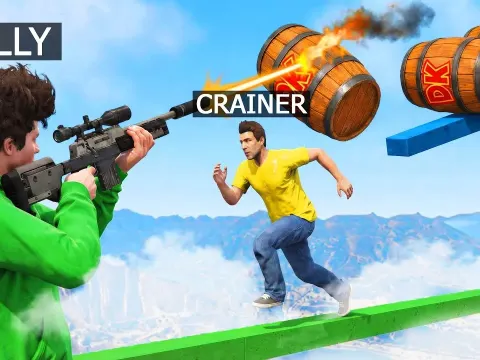GTA 5 Players Turn Donkey Kong into a Sniper vs Runner Battle