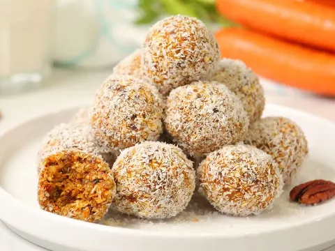 Healthy Carrot Cake Energy Bites: A No-Bake Easter Treat