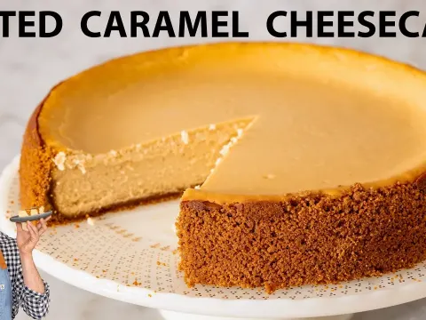 How to Make an Amazing Salted Caramel Cheesecake with a Biscoff Cookie Crust