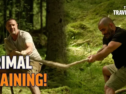 Paddy McGuinness and Chris Harris Try Extreme Primal Forest Workout in Sweden
