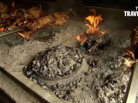 How Croatian Roast Lamb Is Cooked Over an Open Fire in the Mosor Mountains