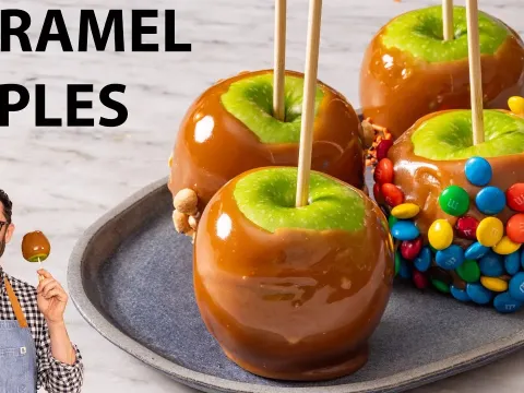 How to Make Easy Caramel Apples at Home With a Smooth, Shiny Finish