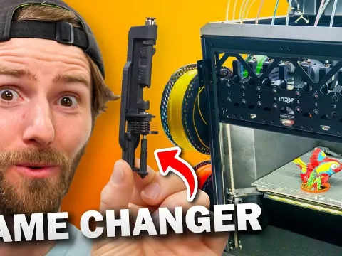 How a Single 3D Printer Eliminates All Filament Waste From Multi-Color Prints