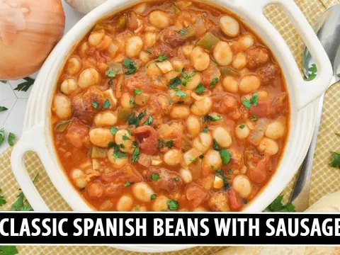 Spanish Beans With Sausage Recipe That Beats Pork and Beans in 30 Minutes