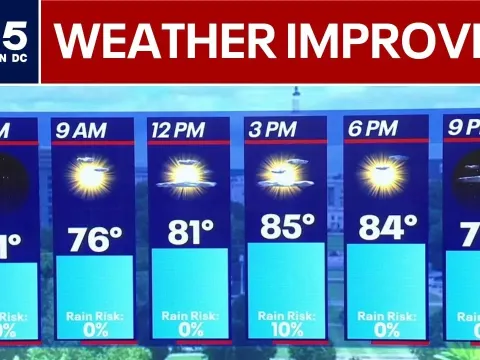 DC Area Weather Improves After Severe Storms Roll Through