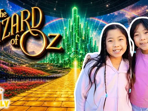 Emma and Kate Experience the Wizard of Oz Show at the Las Vegas Sphere