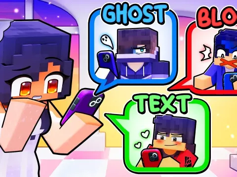 Minecraft Ghost Block Text Challenge: Hilarious Outfits and Chaos