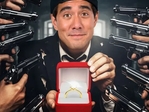Creating a Fake Action Movie Trailer for a Surprise Marriage Proposal
