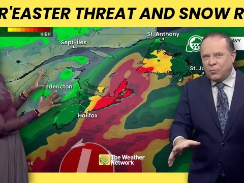 Nor'easter Snow Risk and Plummeting Temperatures Across Eastern Canada