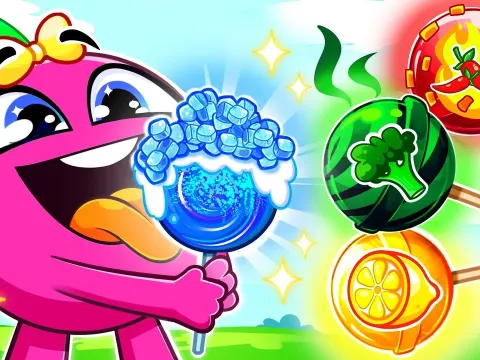 Learn Shapes and Colors with a Lollipop Game for Kids