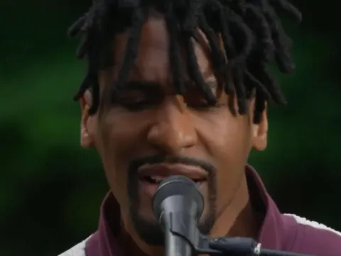 Jon Batiste Delivers Soulful Performance of Georgia On My Mind at Block Party
