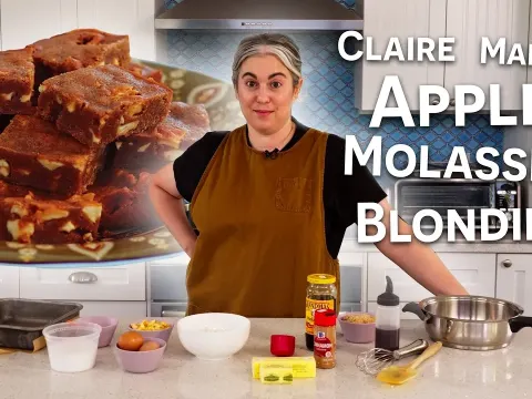 Claire Saffitz Apple Molasses Blondies Recipe for Easy Fall Baking