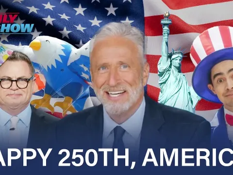 America Turns 250 as The Daily Show Reflects on Patriotism and Political Satire