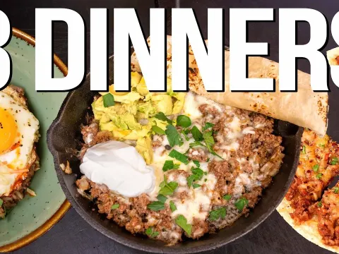 One Grocery Run, Three Unique Dinners: Simple Meal Prep with 4 Ingredients