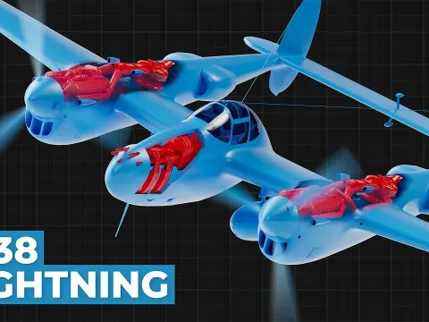 The Engineering Marvel Behind the P-38 Lightning Fighter