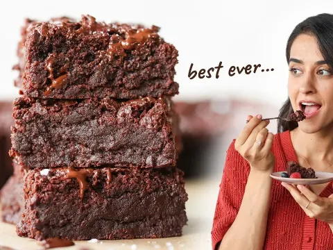 Ultimate Fudgy Double Chocolate Brownies Without Eggs or Dairy