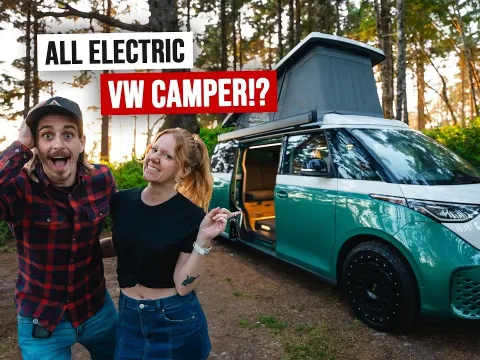 2025 Volkswagen ID Buzz Electric Camper Van Full Tour and First Road Trip