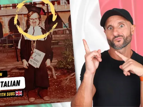 Italian Teacher Reacts to Old Photos and Shares Embarrassing Childhood Memories