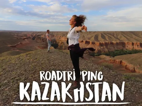 Kazakhstan Road Trip: Exploring Canyons and Joining a Local Party