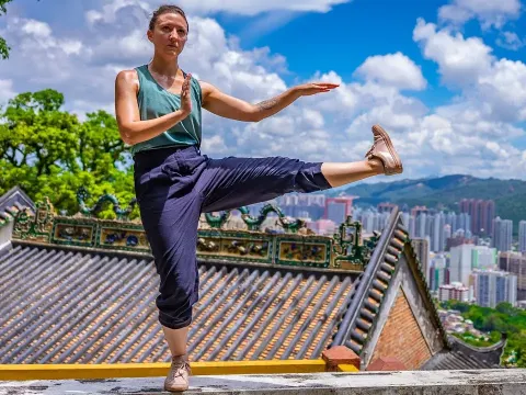 Hiking to a Remote Mountain Monastery in Rural Hong Kong