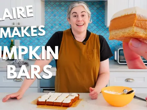 Claire Saffitz Shares Her Go-To Caramel Pumpkin Bars for Fall Baking Season