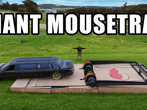 World's Largest Mousetrap Destroys Cars and a Limousine in Epic Test