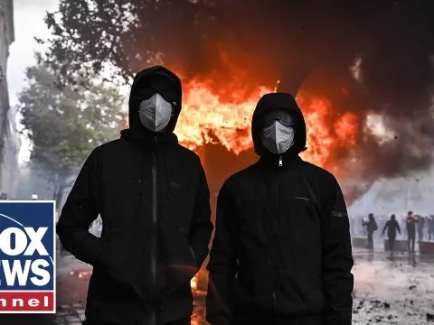 Violent Riots Erupt Across France as Half a Million Protesters Take to the Streets