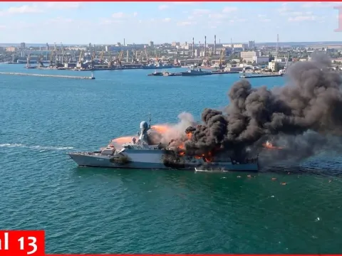 Ukraine Special Forces Secretly Strike Russian Warship in Devastating Drone Attack