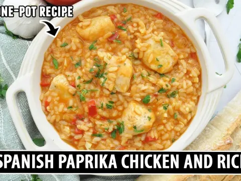 One-Pan Spanish Paprika Chicken and Rice Ready in 40 Minutes