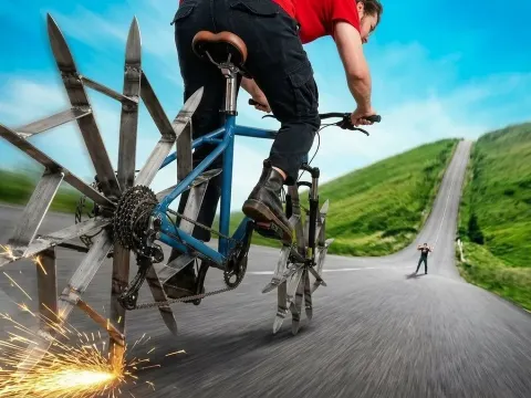 I Built a Bike with Sword Wheels and Tried Returning It to Walmart
