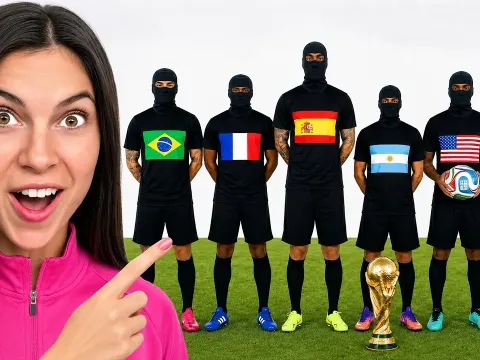 7 Masked Players One Real Football Star Can You Spot the Imposter