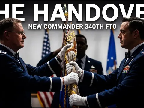 Colonel James Morgan Takes Command of the 340th Flying Training Group in Change of Ceremony