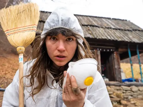 Abandoned Mountain Hut Transformed Into Cozy Tiny Home in Just 8 Days