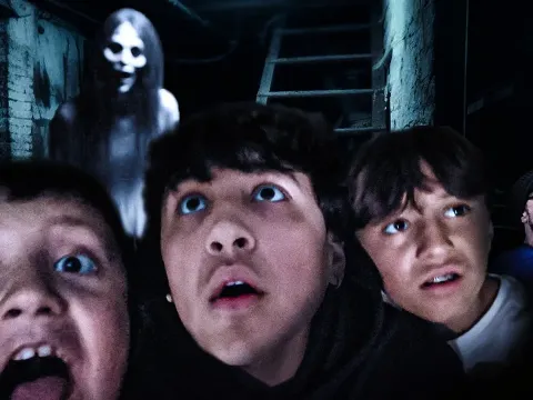 A Father and Sons Brave a Haunted House at 3AM