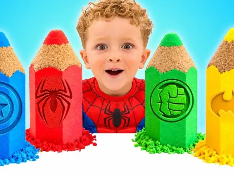Colorful Kinetic Sand Sparks Creative Pretend Play Adventures for Kids