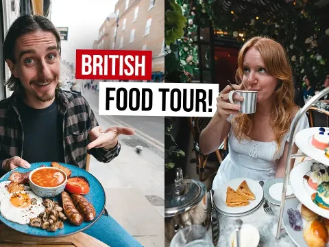Americans Taste Classic British Dishes From Full English Breakfast to Fish and Chips in London