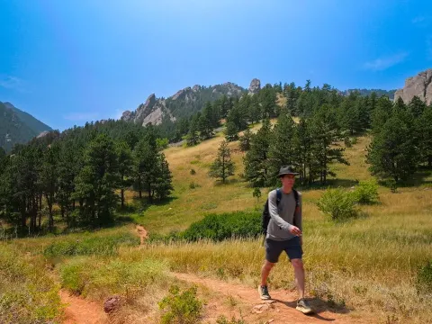 Solo Hike from Eldorado Springs to Boulder Through the Flatirons