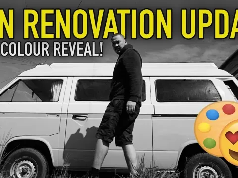 Van Renovation Update Reveals New Color and Winter Repairs for Camper