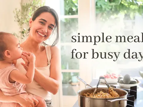 A Day of Meals for Mom and Baby Plus a Return to Filming After a Year Away